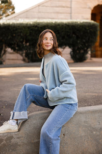 Baby Blue Sherpa Jacket